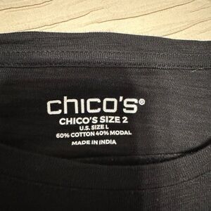 Chico's Classic Black Tee